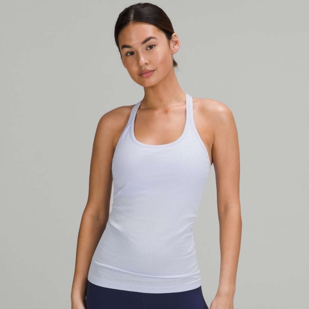 lululemon athletica Light Blue Ebb to Street Tank Top